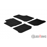 Original Gledring Passform Fußmatten Gummimatten 4 Tlg.+Fixing - Volkswagen VW Beetle 1998->2004